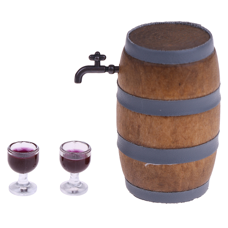 Wine Beer Red - Mini drewniana beczka na czerwone wino