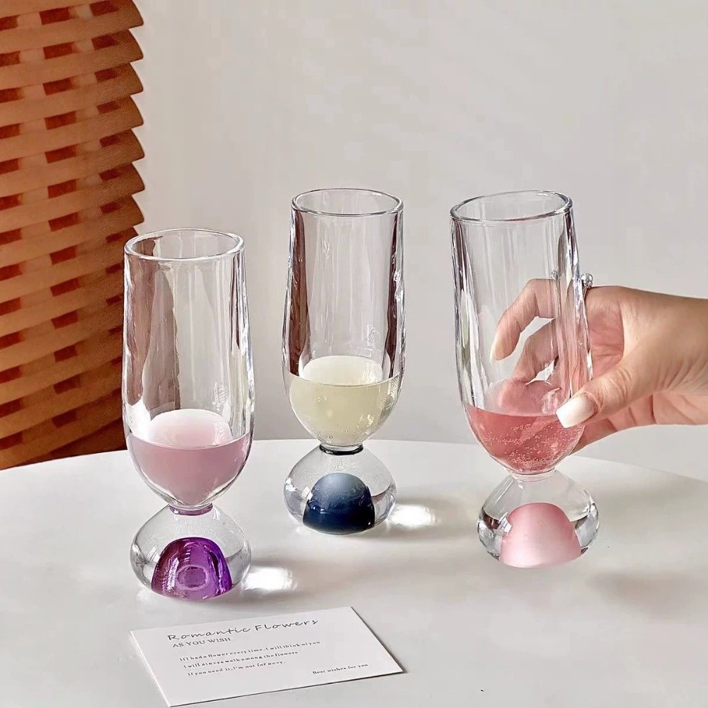Wine Beer Tasting - Kreatywne szklanki z okrągłym dnem i