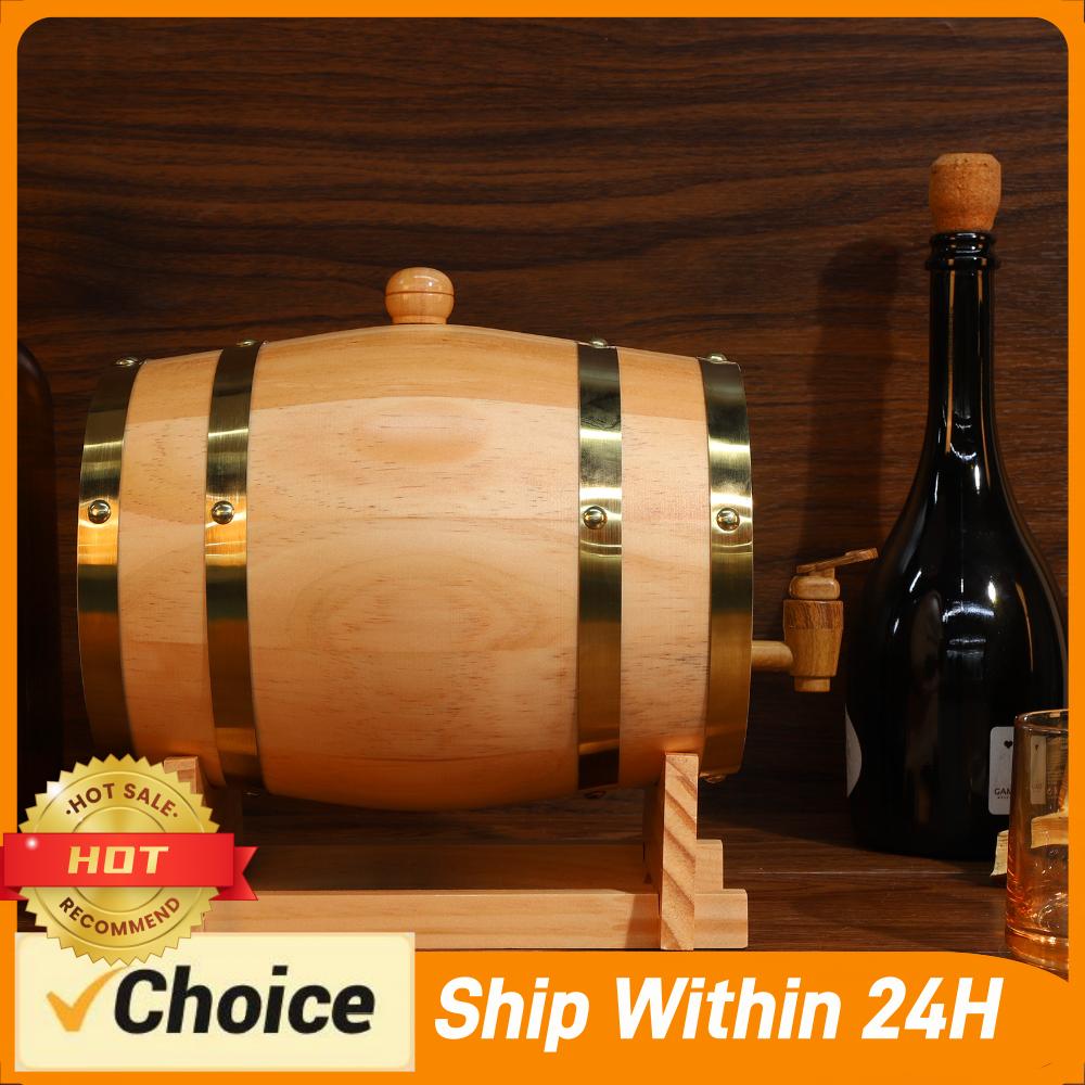 Wine Beer Tequila - 3L Grawerowana beczka na whisky ze