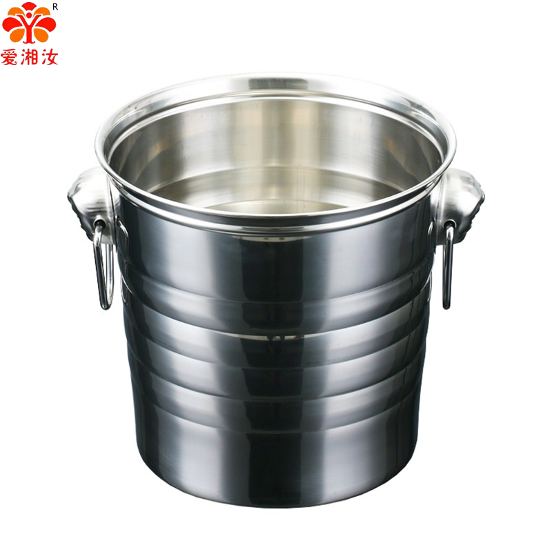 Ice Bucket Silver - Wiaderko na lód ze stali nierdzewnej