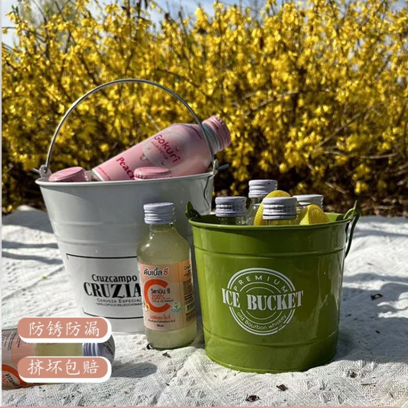 Ice Bucket Silver - Komercyjne wiadro na lód beczka na