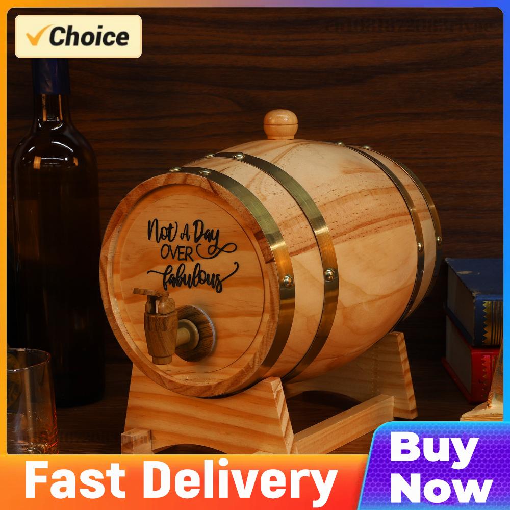 Wine Beer Tequila - 3L Beczka na wino ze stojakiem,