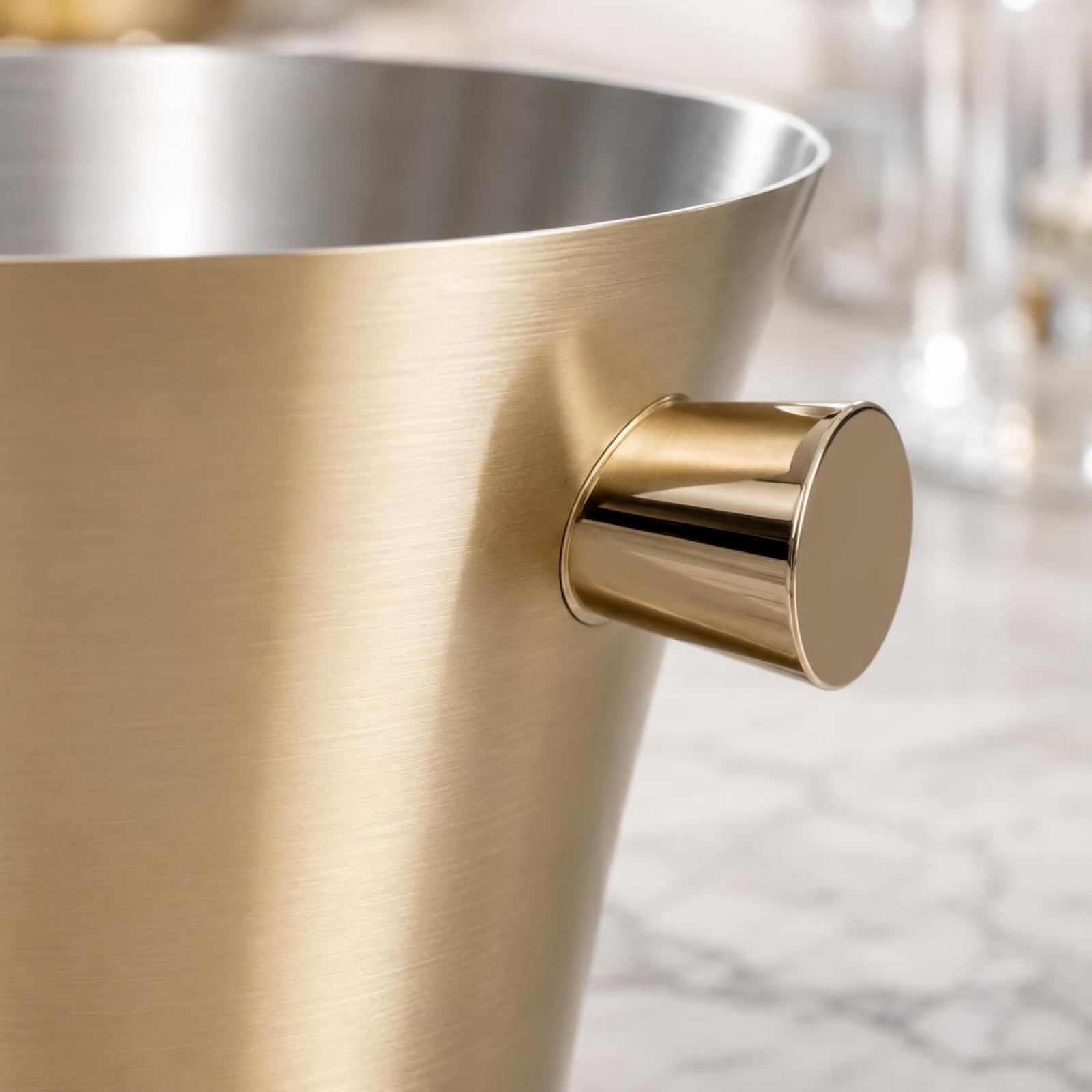 Pojemnik na lód ze stali nierd – Ice Bucket Silver recenzja i cena