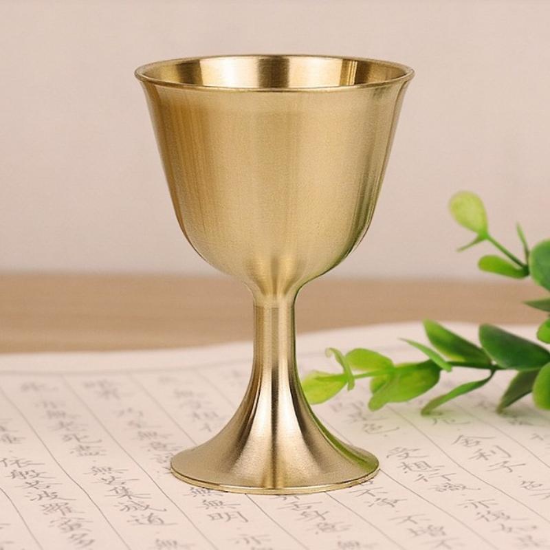 【S/M/L Vintage Brass Mug Red W – Wine Beer Red recenzja i cena