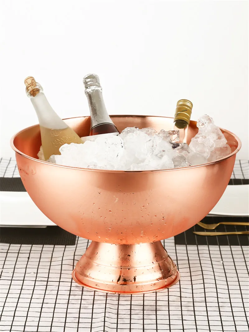 Duży kubeł na szampan, kubeł n – Ice Bucket Silver recenzja i cena