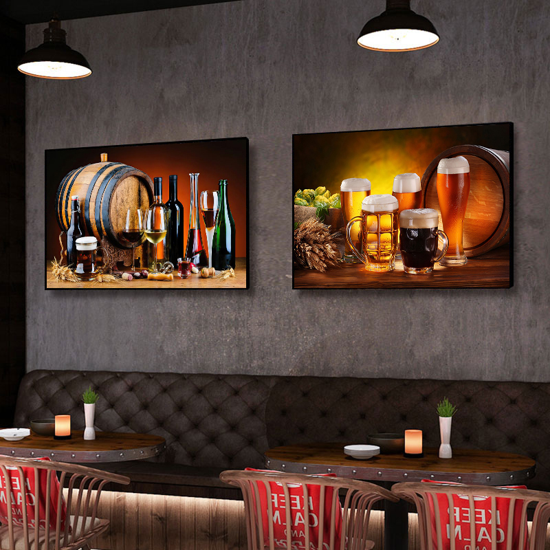 Obraz na płótnie z motywem kuc – Wine Beer Red recenzja i cena