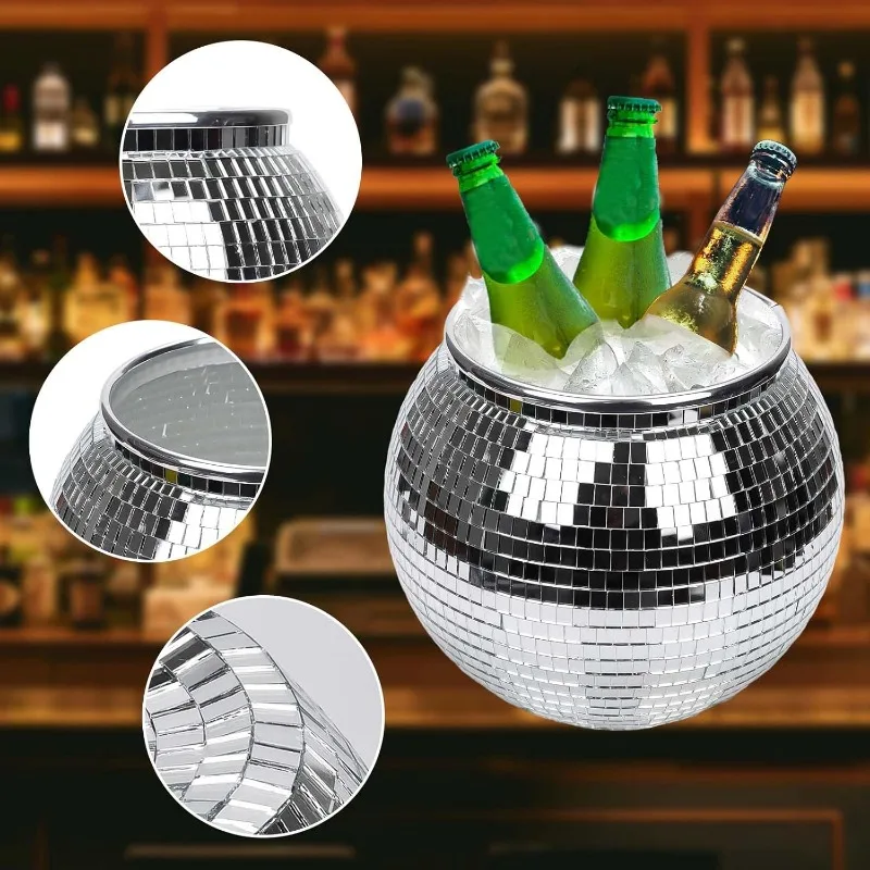 Wiadro na lód Disco Ice Ball,  – Ice Bucket Silver recenzja i cena