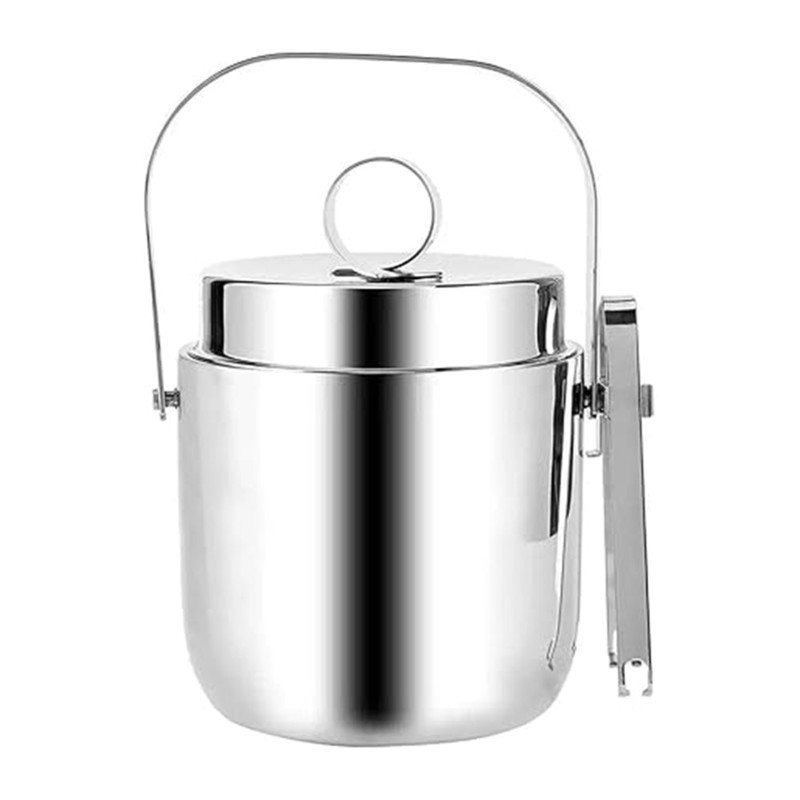 ABRE-Ice Bucket ze stali nierd – Ice Bucket Silver recenzja i cena