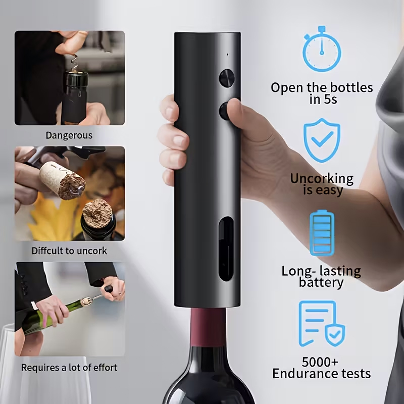 Elektryczny otwieracz do wina  – Wine Opener Electric recenzja i cena