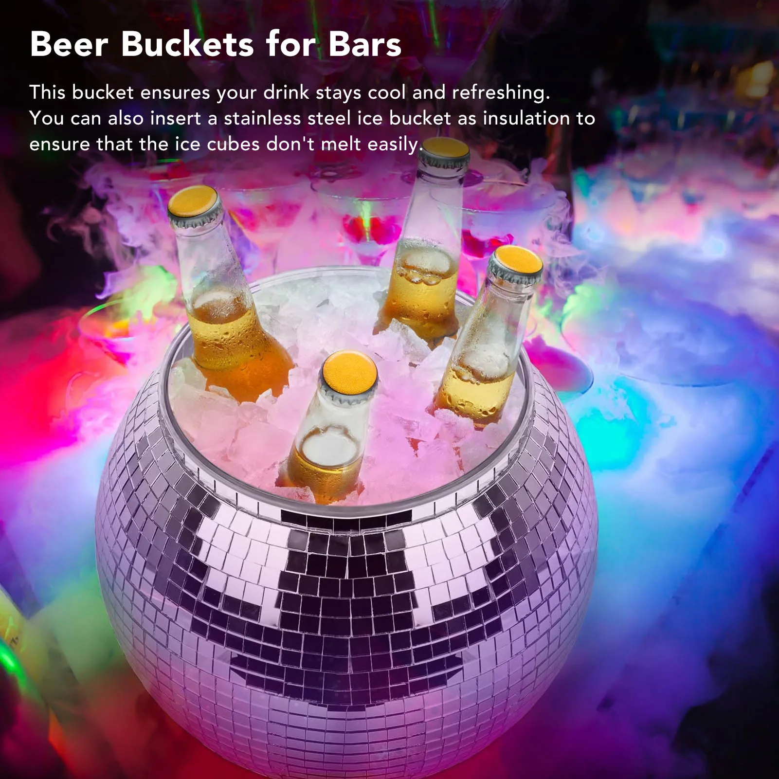 Kufer na lód w kształcie kuli  – Ice Bucket Silver recenzja i cena