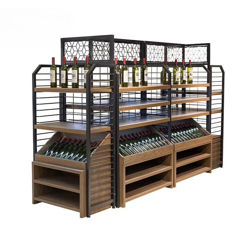 Szafka ekspozycyjna z drewna n – Wine Beer Supermarket recenzja i cena