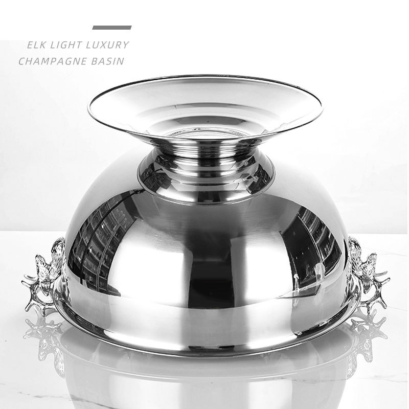 Kreatywne miski na szampan ze  – Ice Bucket Silver recenzja i cena