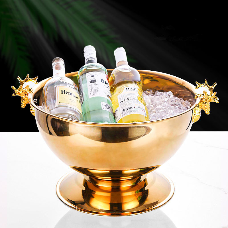 Kreatywne miski na szampan ze  – Ice Bucket Silver recenzja i cena
