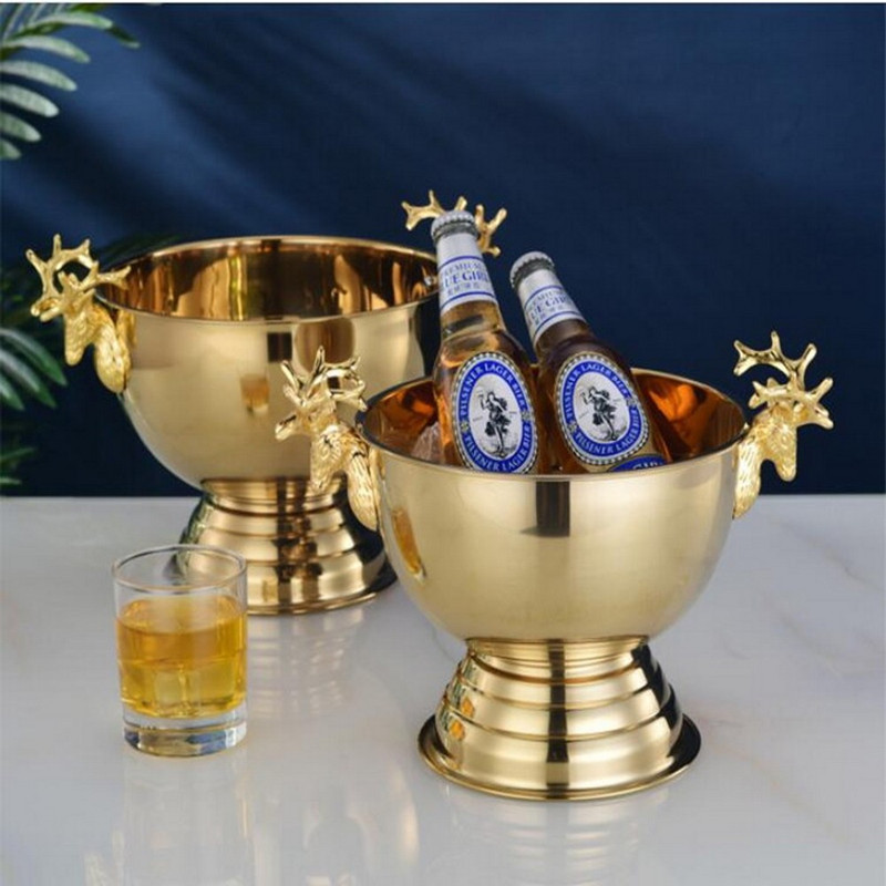 Kreatywne miski na szampan ze  – Ice Bucket Silver recenzja i cena