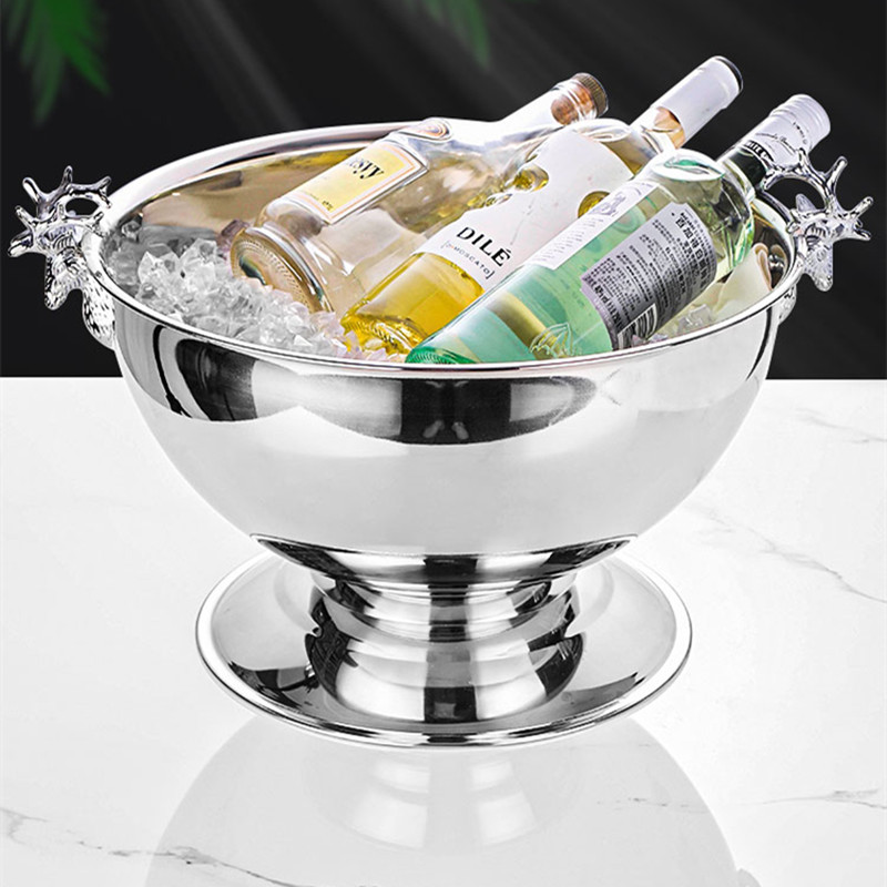 Kreatywne miski na szampan ze  – Ice Bucket Silver recenzja i cena