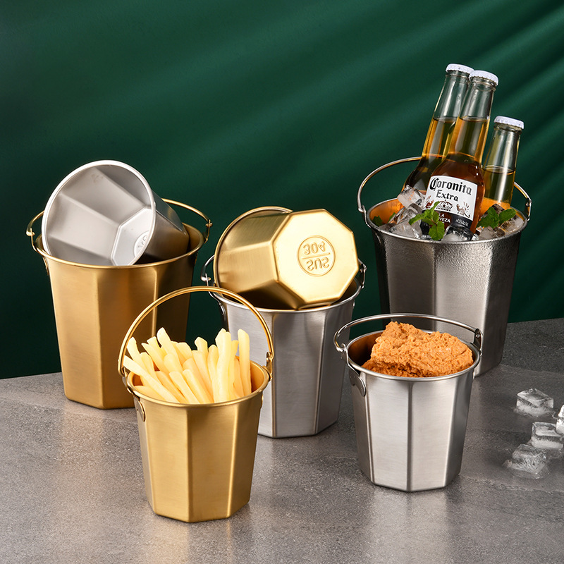 Mini wiadro na lód ze stali ni – Ice Bucket Silver recenzja i cena