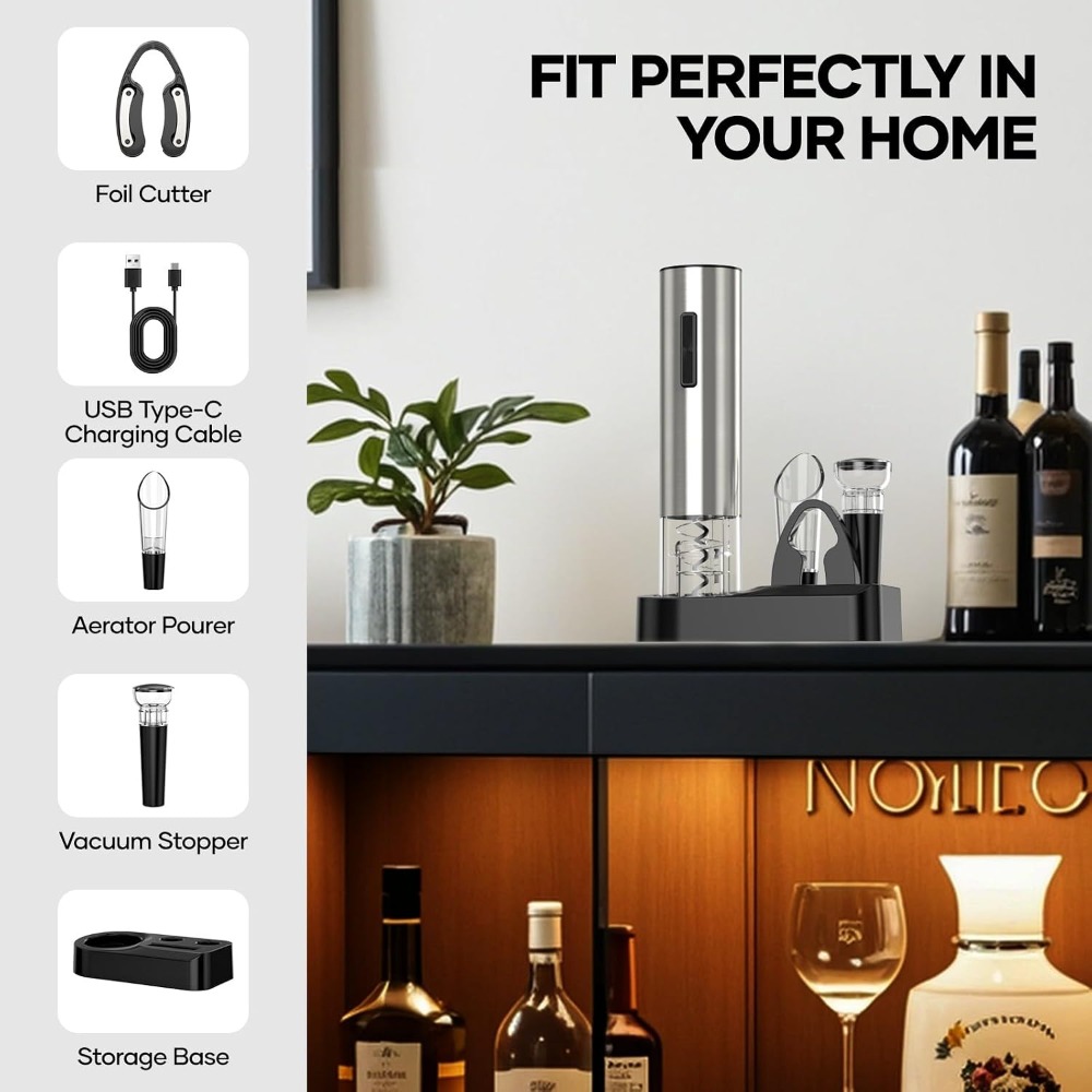 Elektryczny otwieracz do butel – Wine Opener Electric recenzja i cena